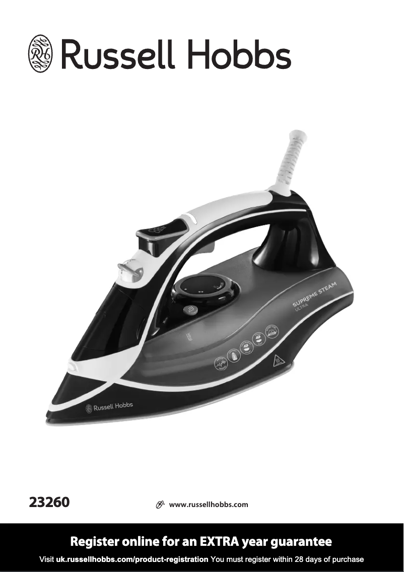 Page n°1 - Manuel utilisateur Russell Hobbs Supreme Steam 23061