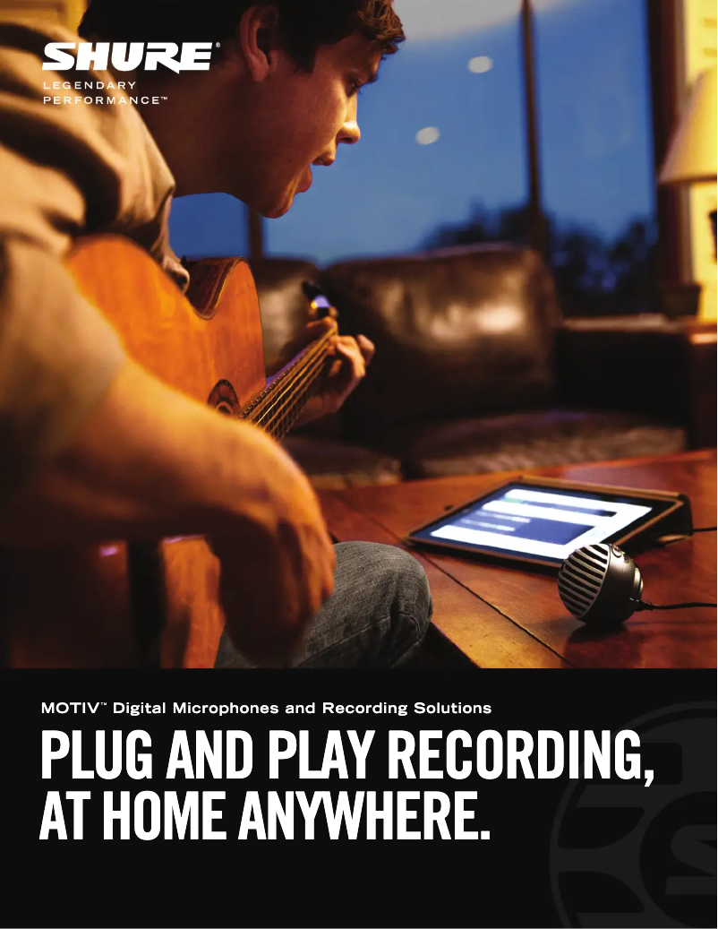 Page n°1 - Brochure Shure Motiv MV51