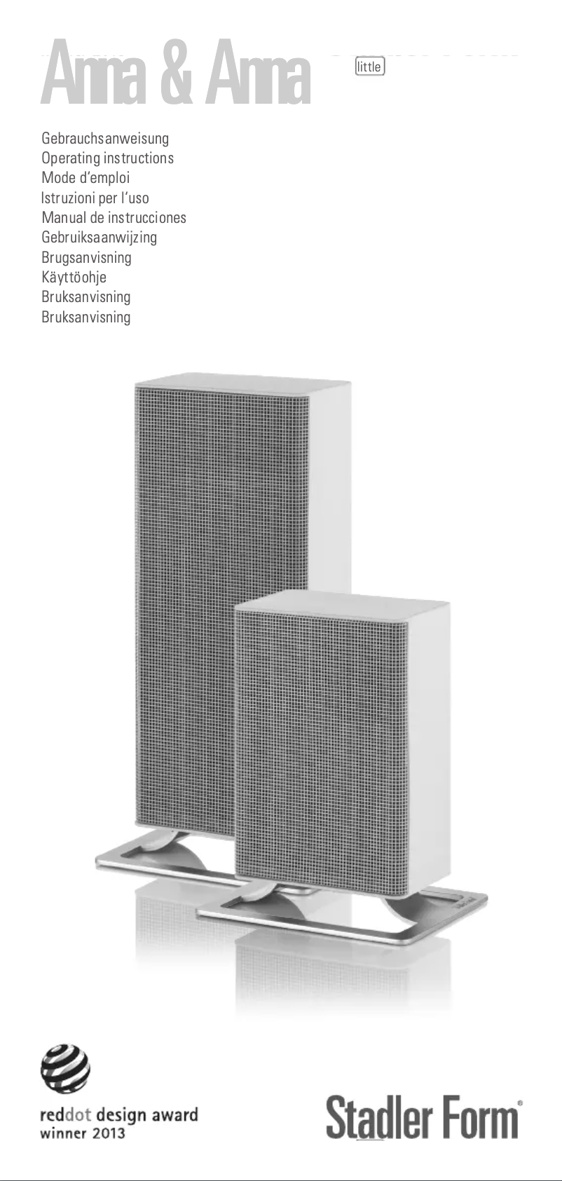 Página 1 del manual Manual de usuario Stadler Form Anna A-021