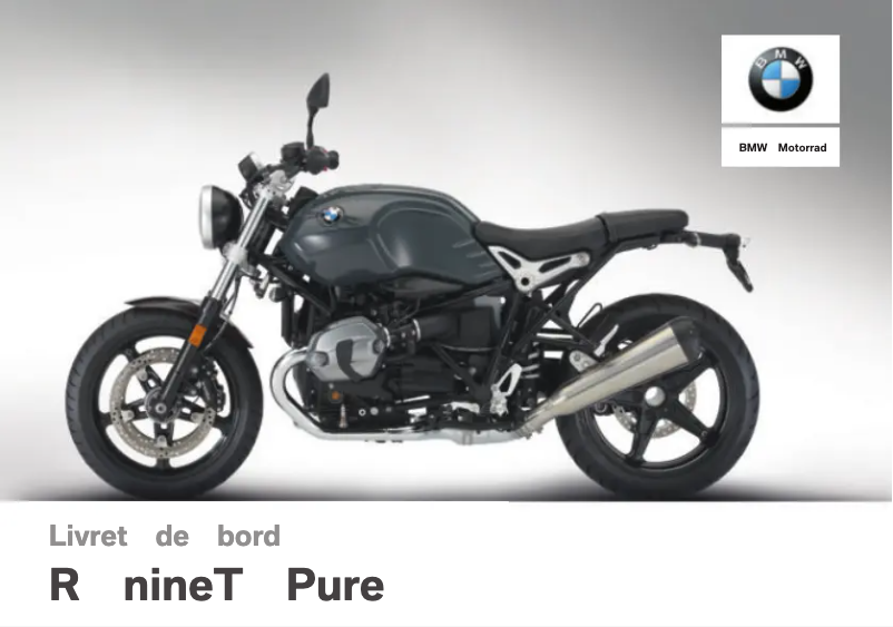 Page 1 de la notice Manuel utilisateur BMW R nineT Pure (2019)