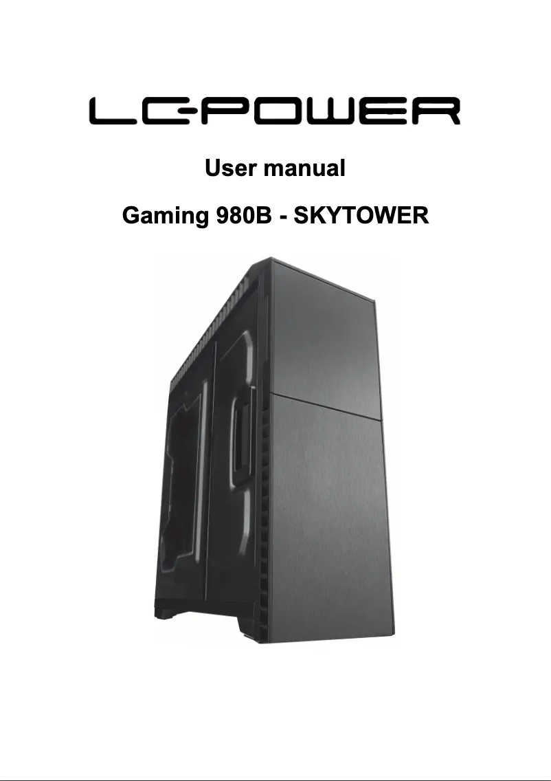 Image de la première page du manuel de l'appareil Gaming 980B