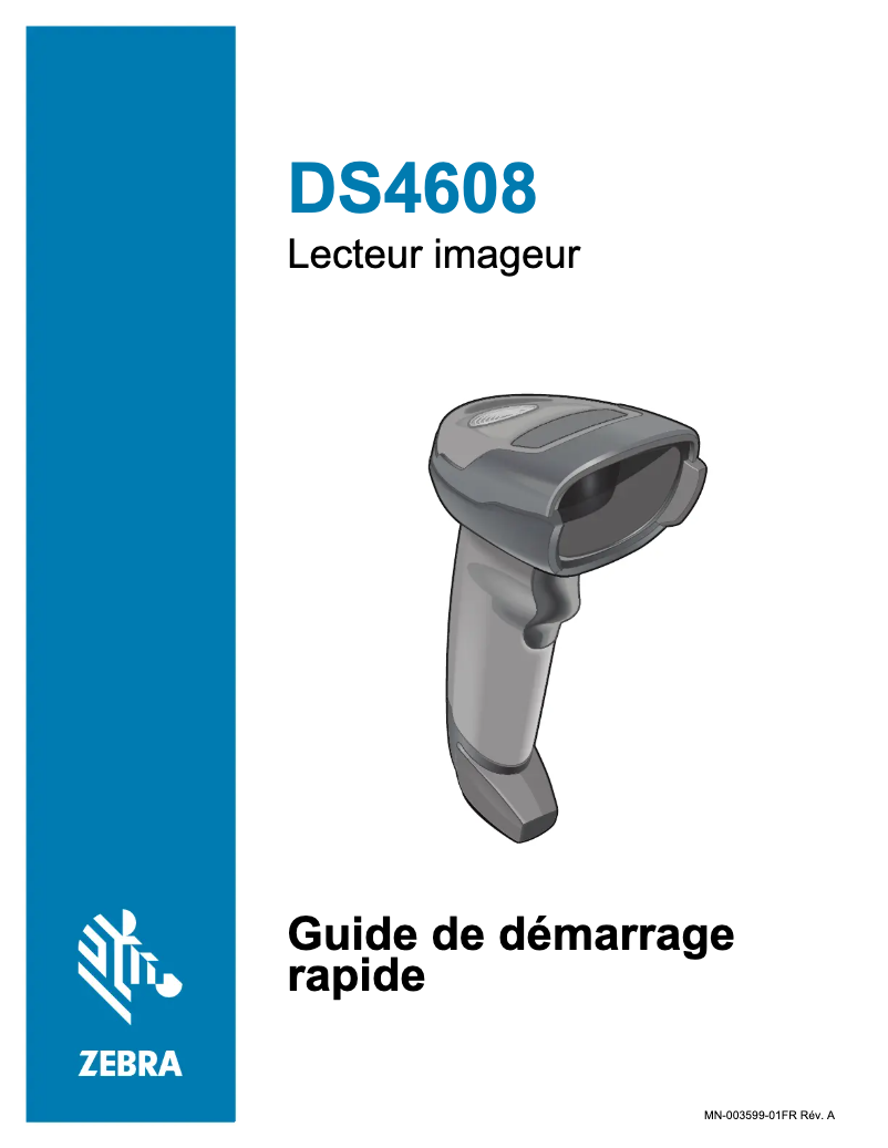 Page n°1 - Guide de démarrage rapide Zebra DS4608