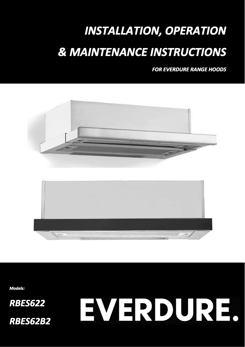 Page 1 de la notice Manuel utilisateur Everdure RBES622