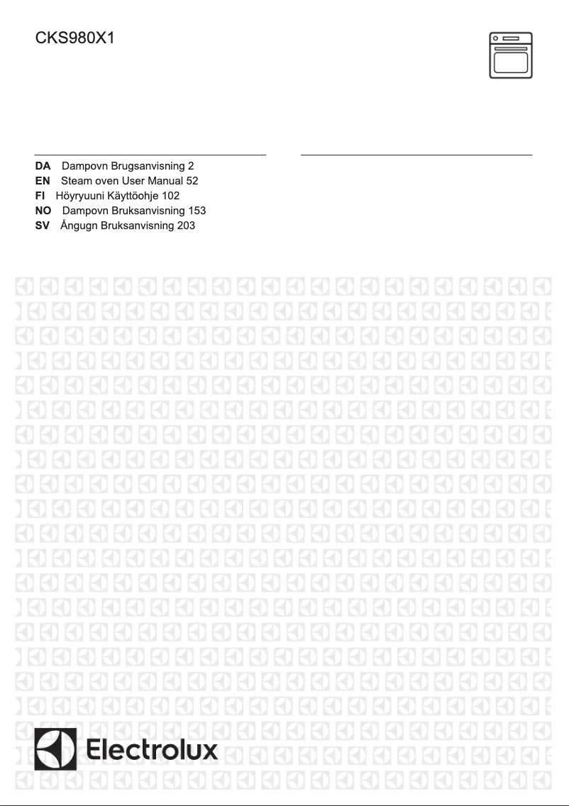 Image de la première page du manuel de l'appareil CKS980X1