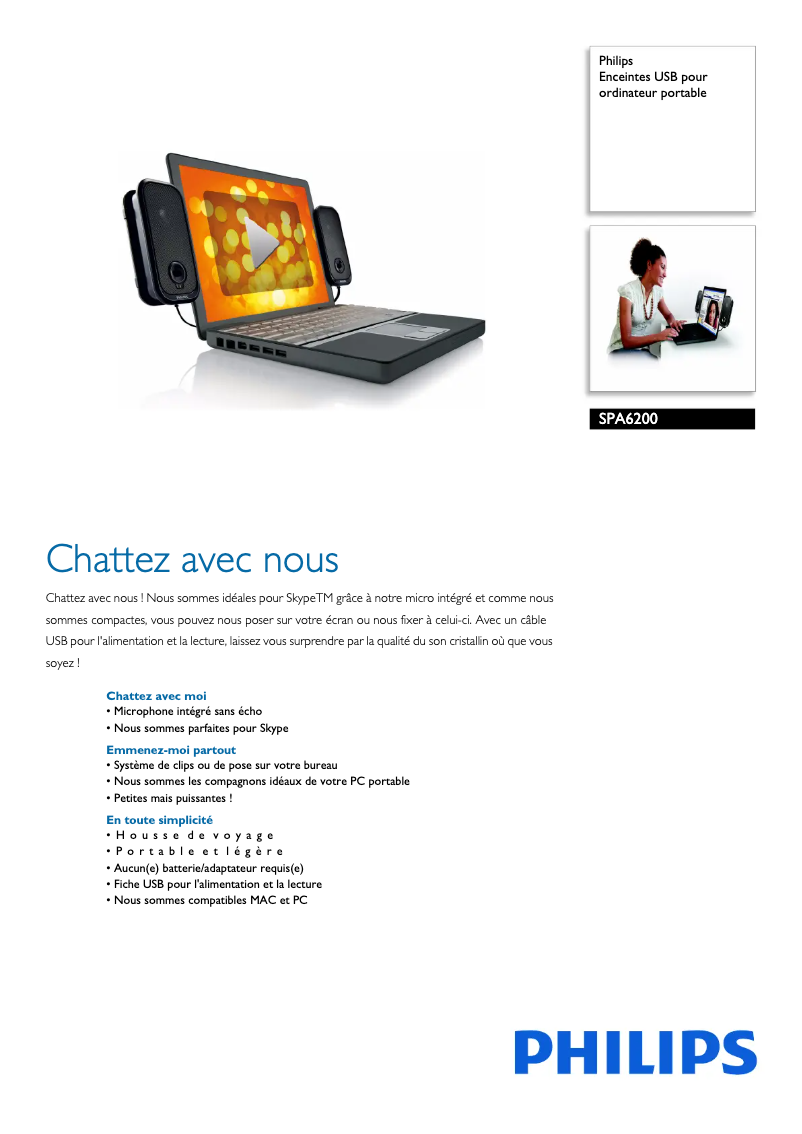 Image de la première page du manuel de l'appareil SPA6200