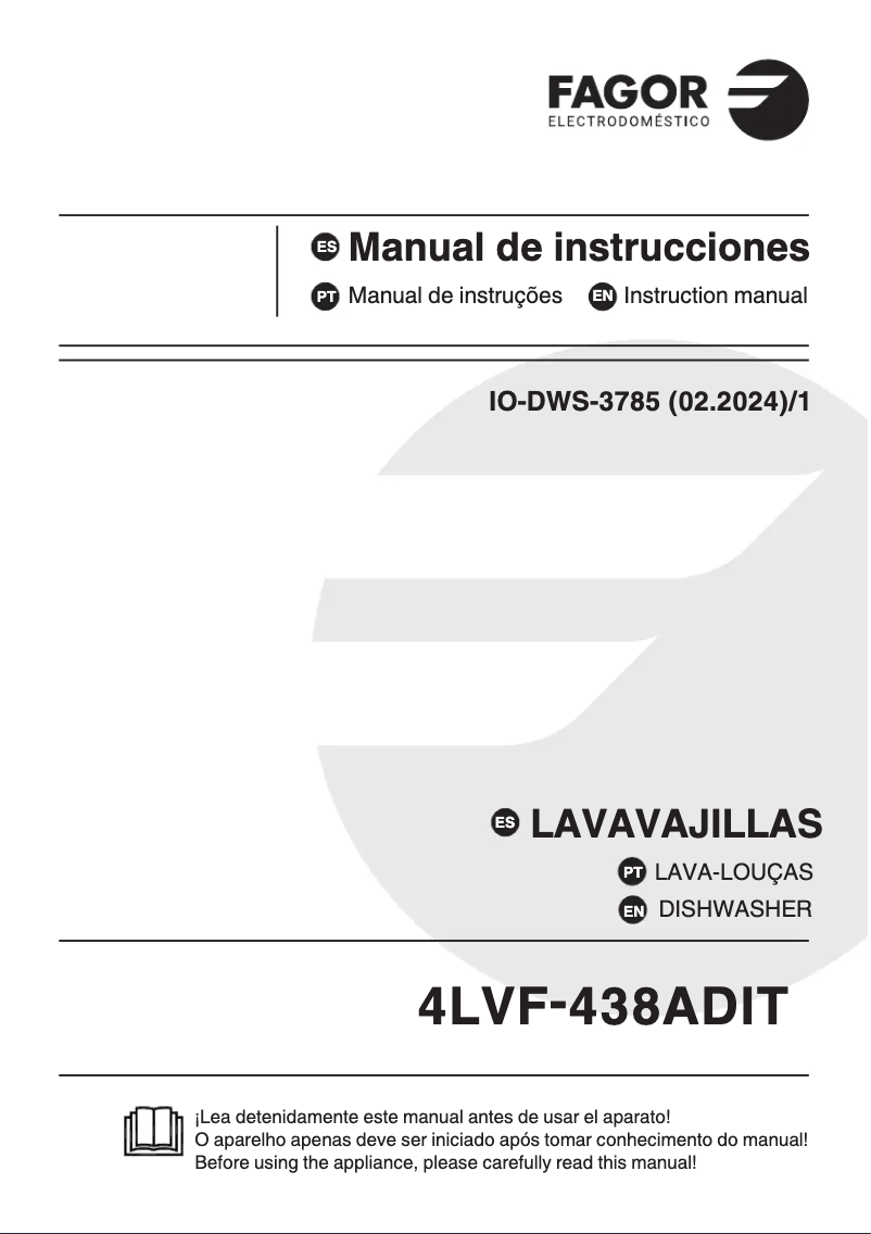 Page 1 de la notice Manuel utilisateur Fagor 4LVF-438ADIT