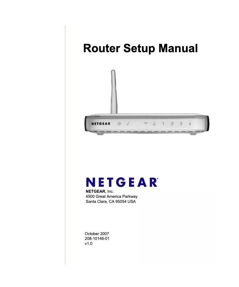 Page 1 de la notice Manuel utilisateur Netgear WGR614L