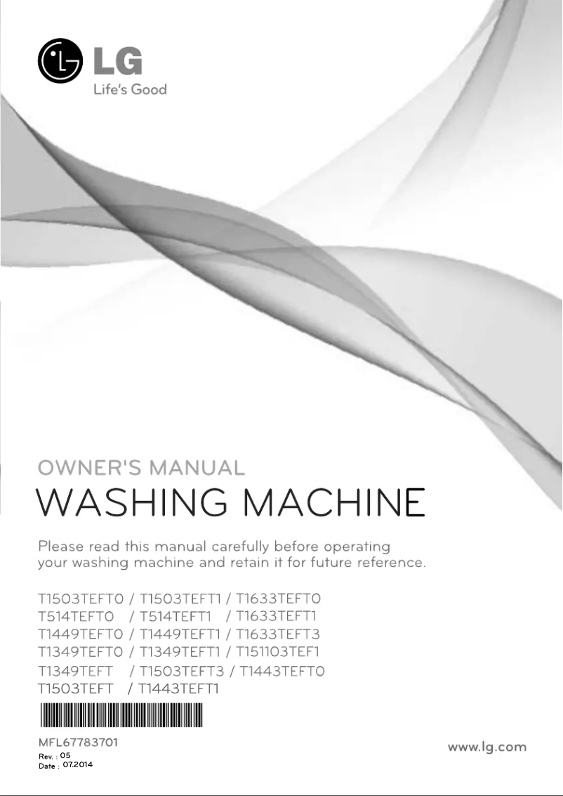 Página 1 del manual Manual de usuario LG T1503TEFT1