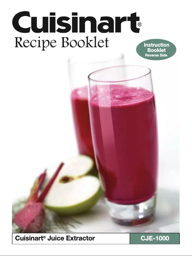 Image de la première page du manuel de l'appareil CJE-1000