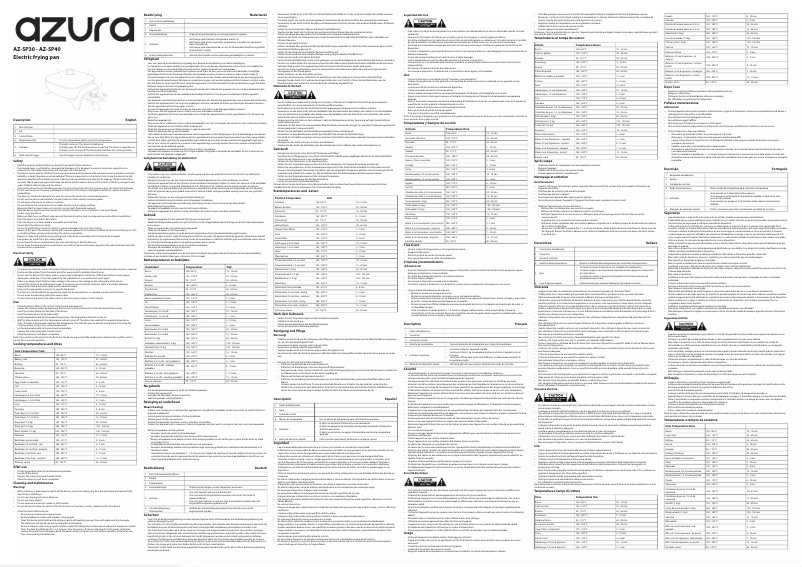 Page 1 of the manual User Manual AzurA AZ-SP40