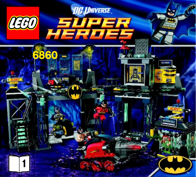 Page 1 de la notice Manuel utilisateur Lego Super Heroes The Batcave 6860