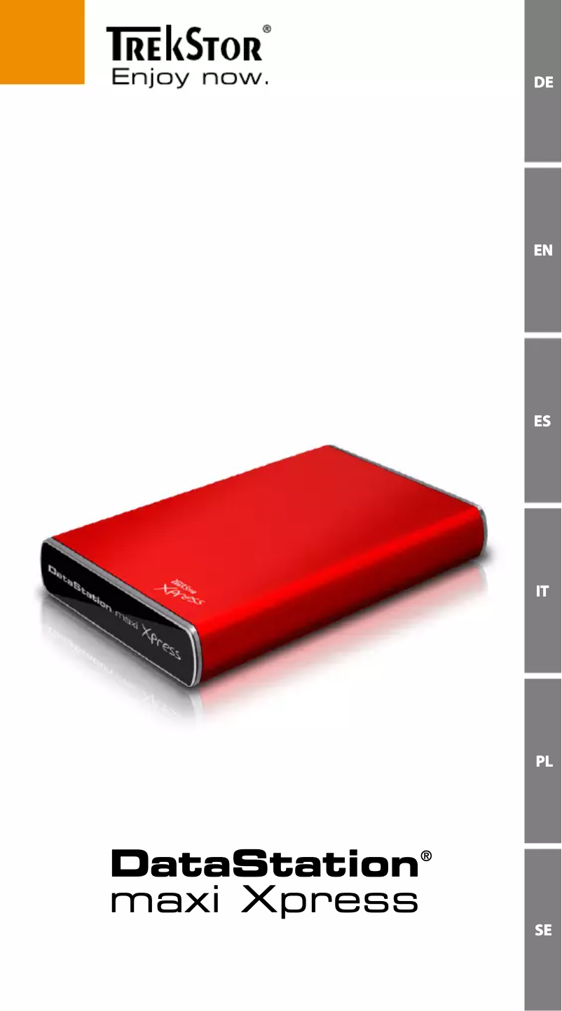 Image de la première page du manuel de l'appareil DataStation maxi pace 3.0
