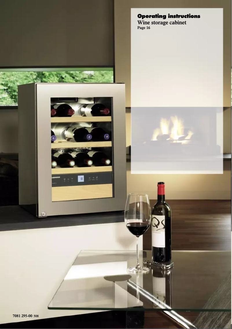 Image de la première page du manuel de l'appareil WKes 653 Grand Cru