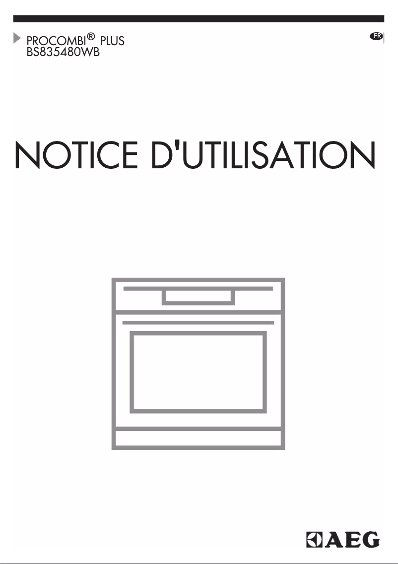 Page 1 de la notice Manuel utilisateur AEG BS835480WB