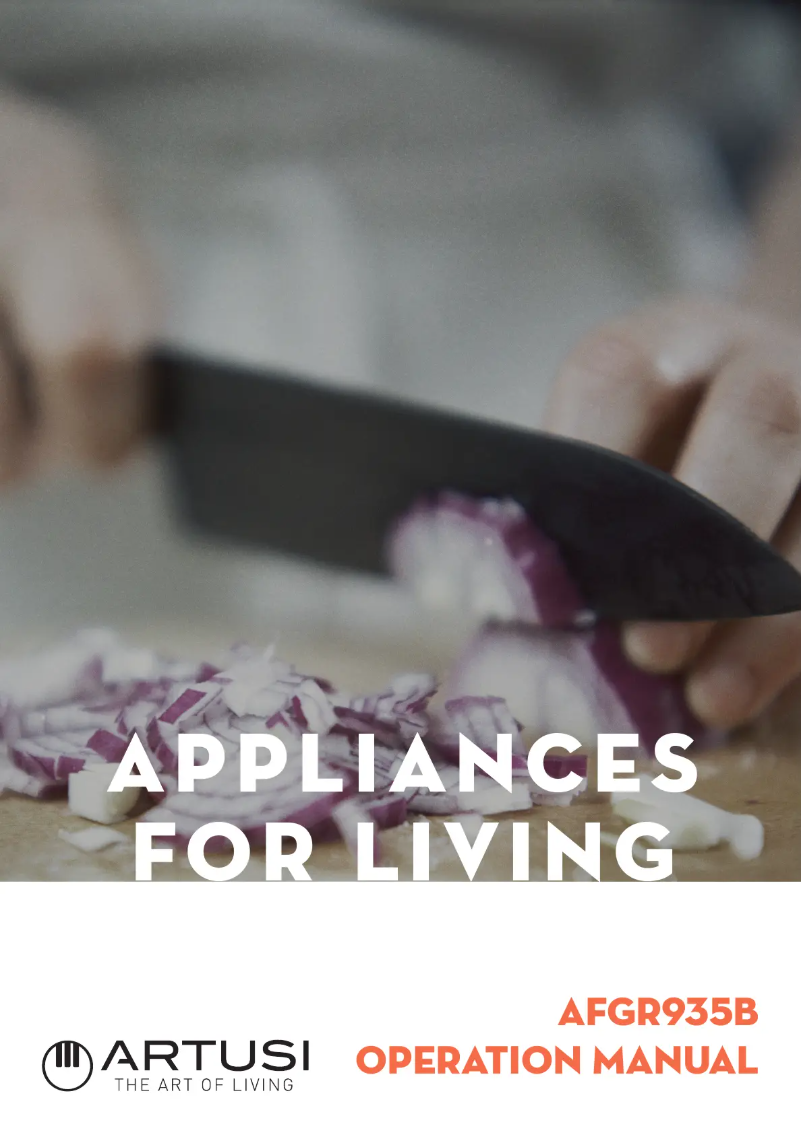 Page 1 de la notice Manuel utilisateur Artusi AFGR935CR