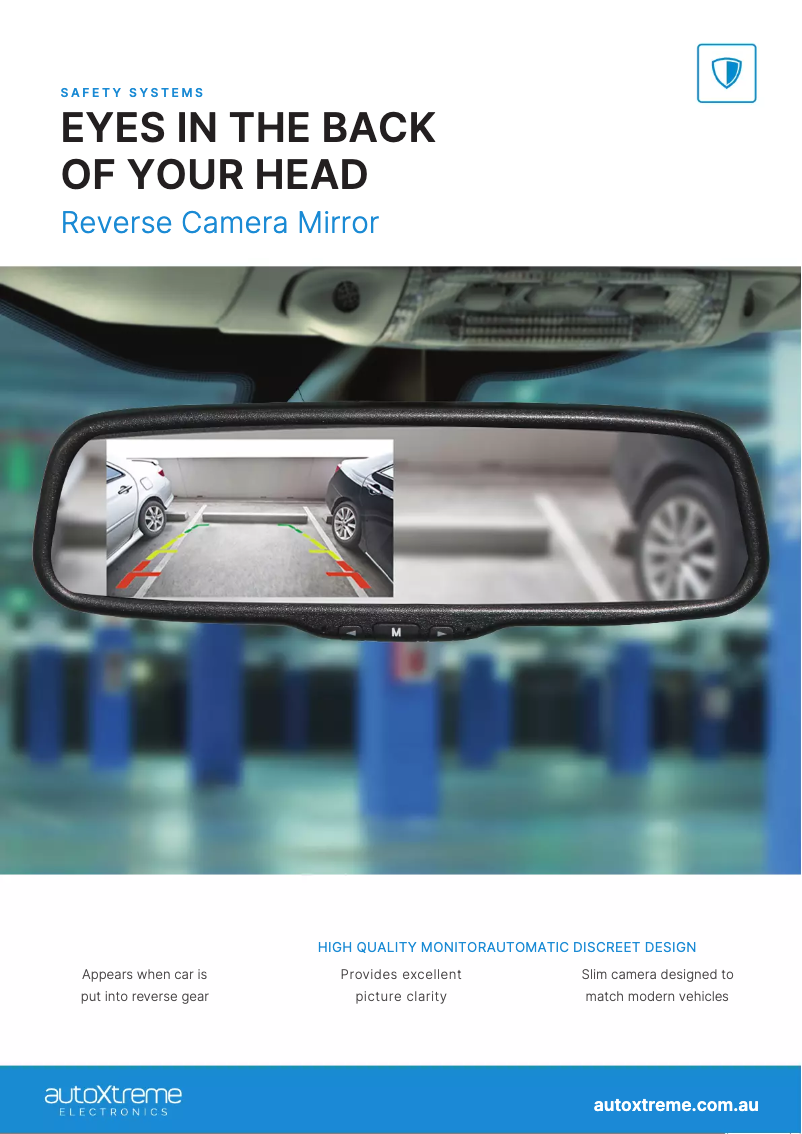 Page n°1 - Manuel utilisateur AutoXtreme Reverse Camera Mirror