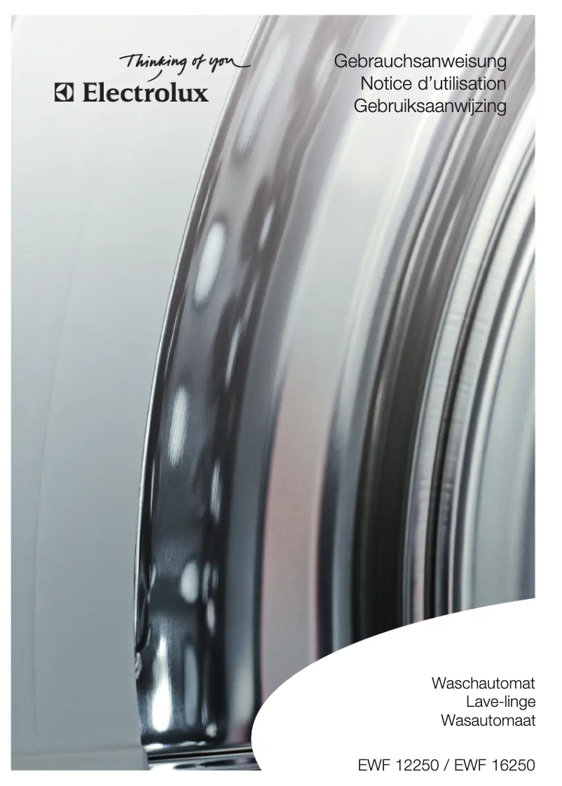 Page n°1 - Manuel utilisateur Electrolux EWF12250