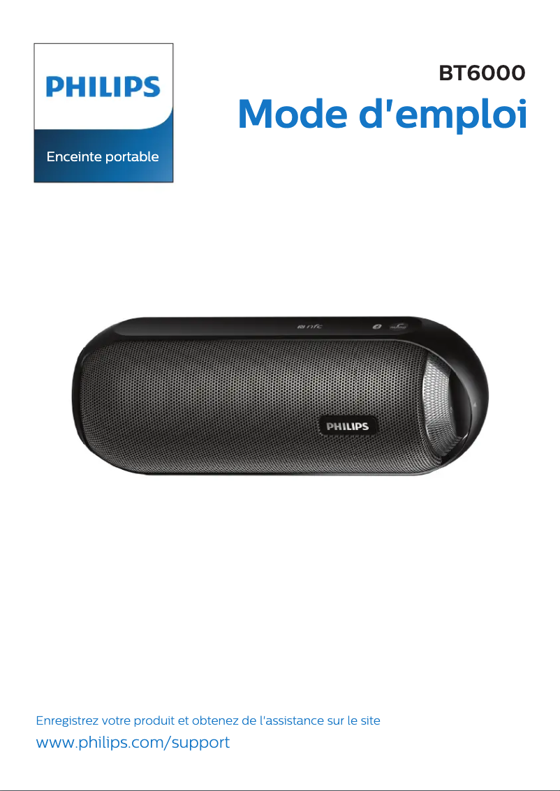 Page 1 de la notice Manuel utilisateur Philips BT6000C