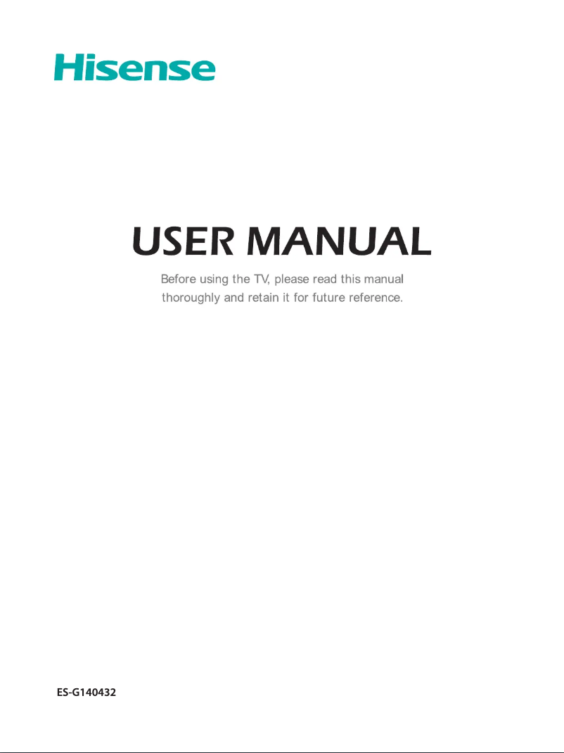 Page 1 de la notice Manuel utilisateur Hisense 65K3500PW