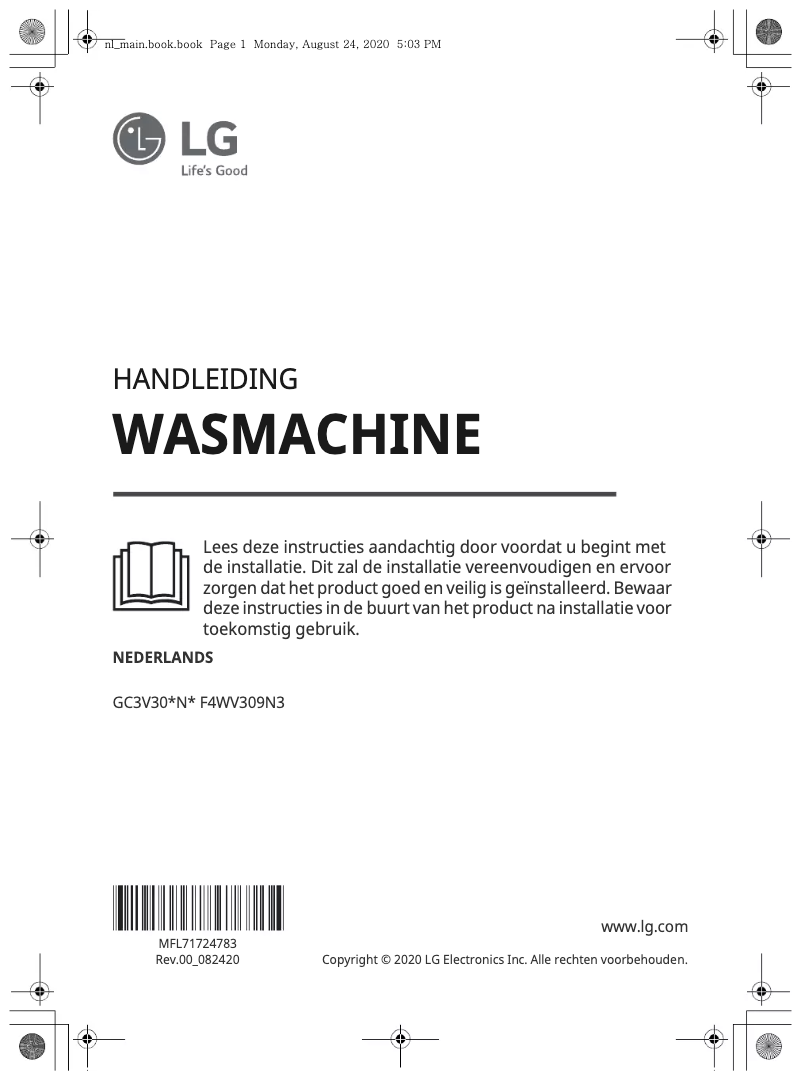 Page n°1 - Manuel utilisateur LG GC3M309N4