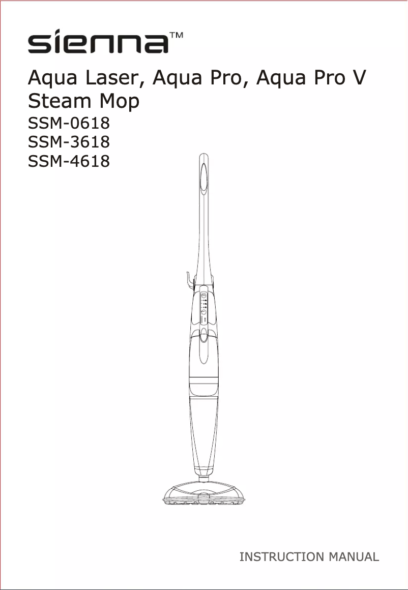 Image de la première page du manuel de l'appareil Aqua Pro V SSM-4618