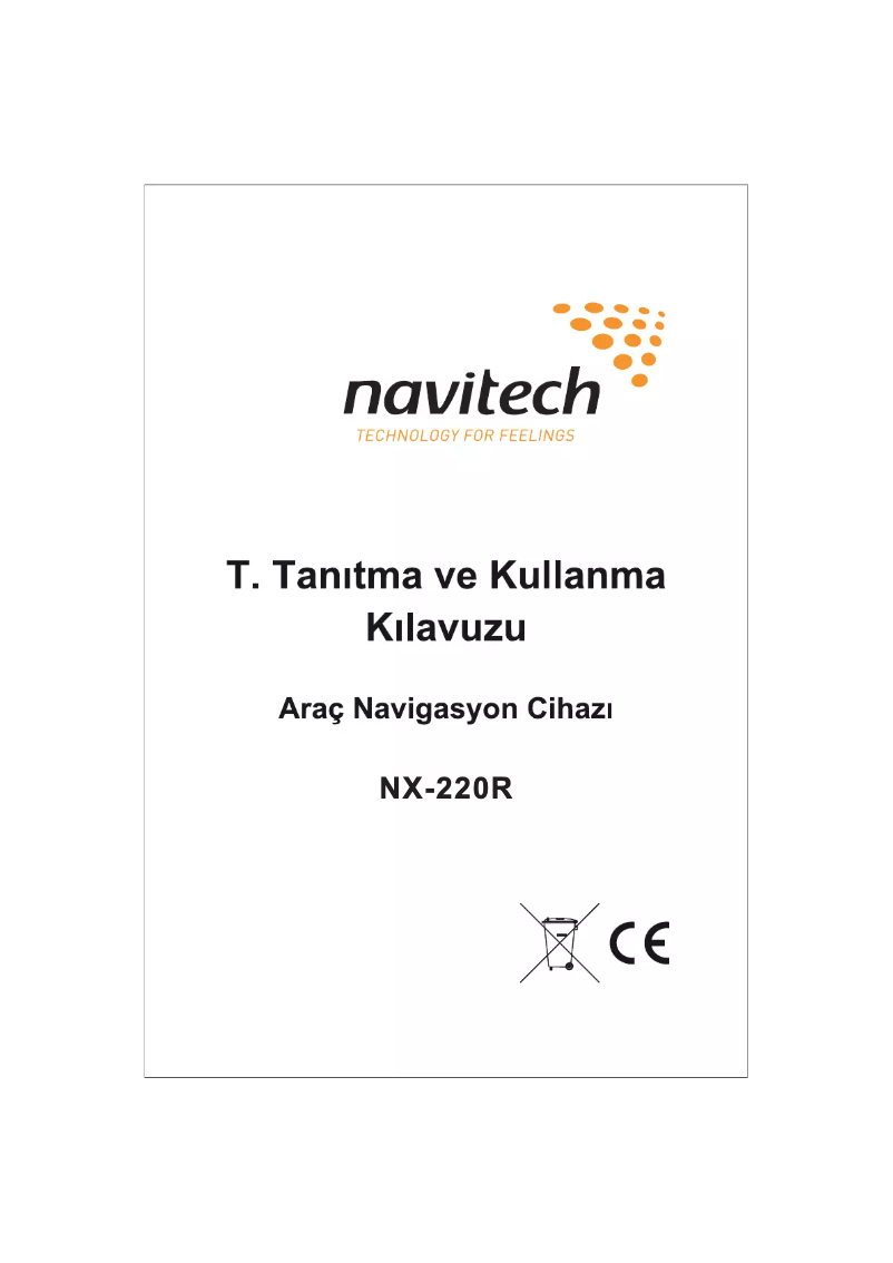 Page 1 de la notice Manuel utilisateur Navitech NX-220R