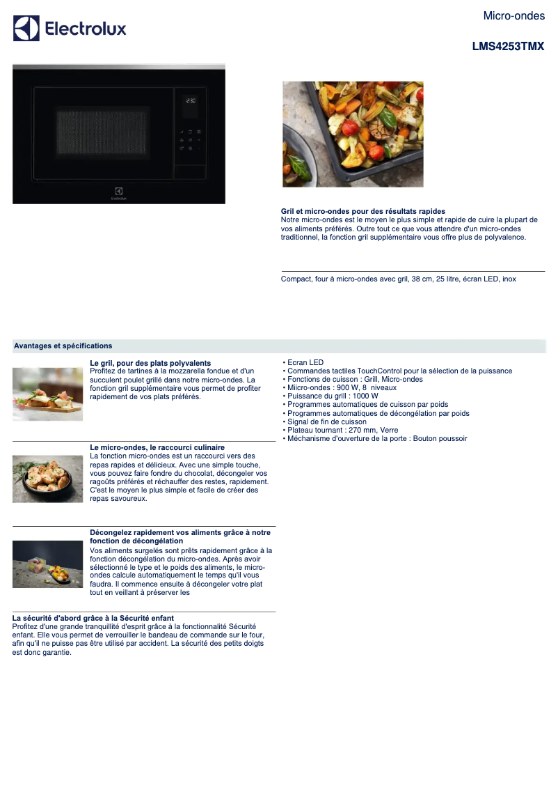 Image de la première page du manuel de l'appareil LMS4253TMX