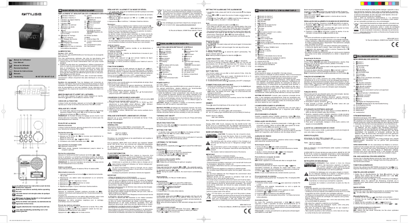 Page 1 de la notice Manuel utilisateur Muse M-187 CR