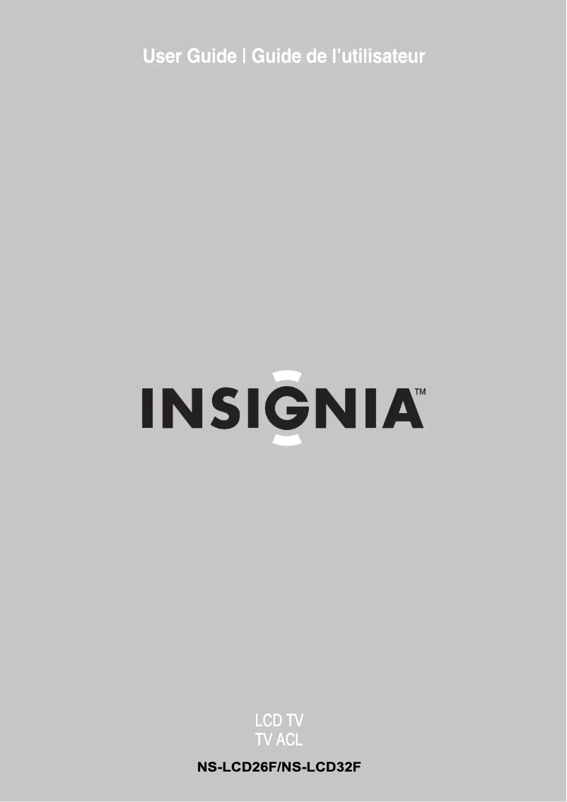 Image de la première page du manuel de l'appareil NS-LCD26