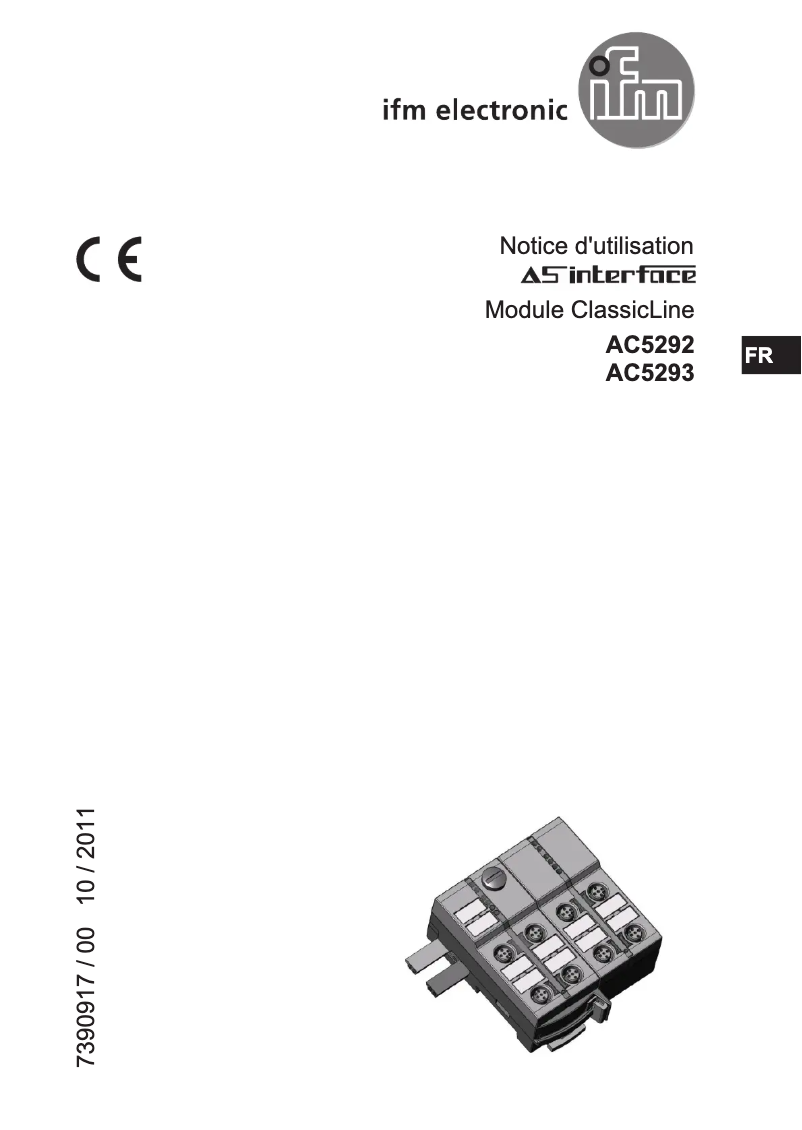 Page n°1 - Manuel utilisateur IFM AC5293