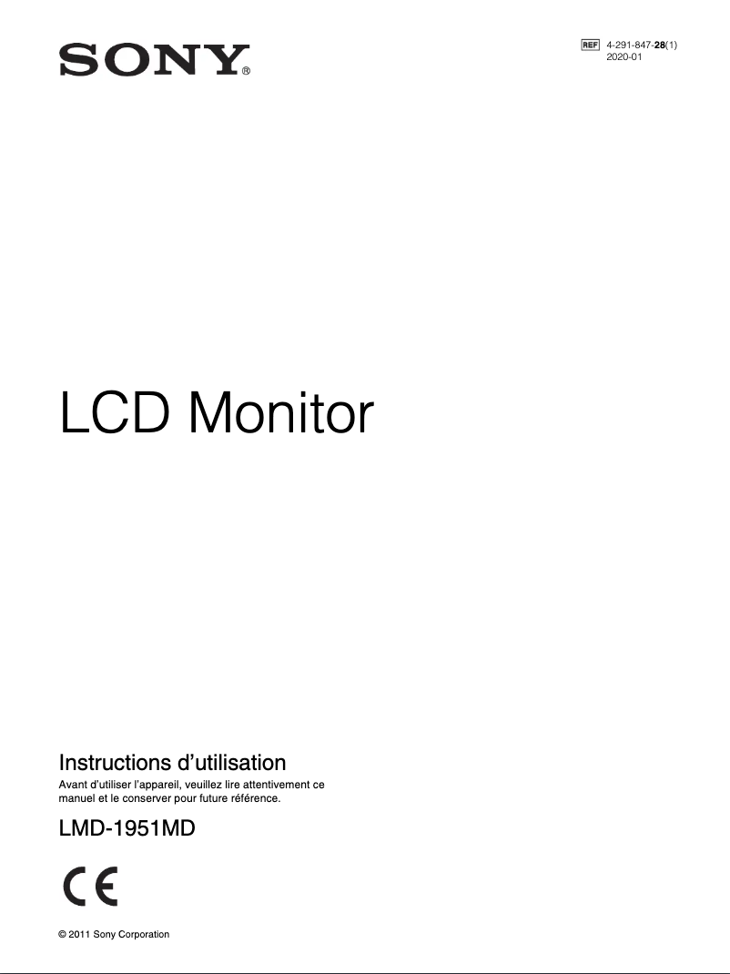 First page image of the manual for LMD-1951MD