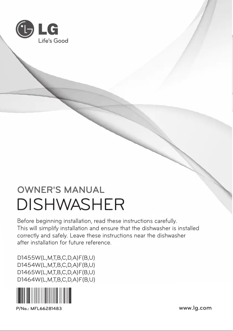 Page n°1 - Manuel utilisateur LG D1464WF