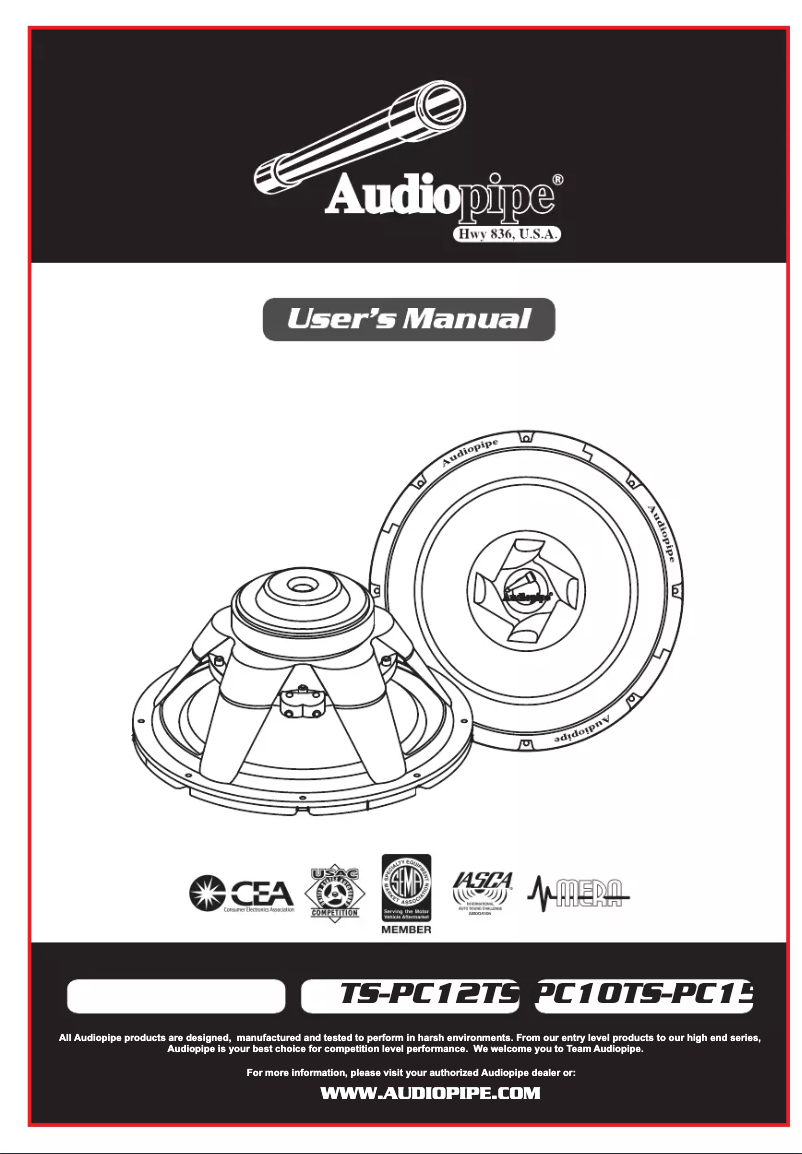 Image de la première page du manuel de l'appareil TS-PC10