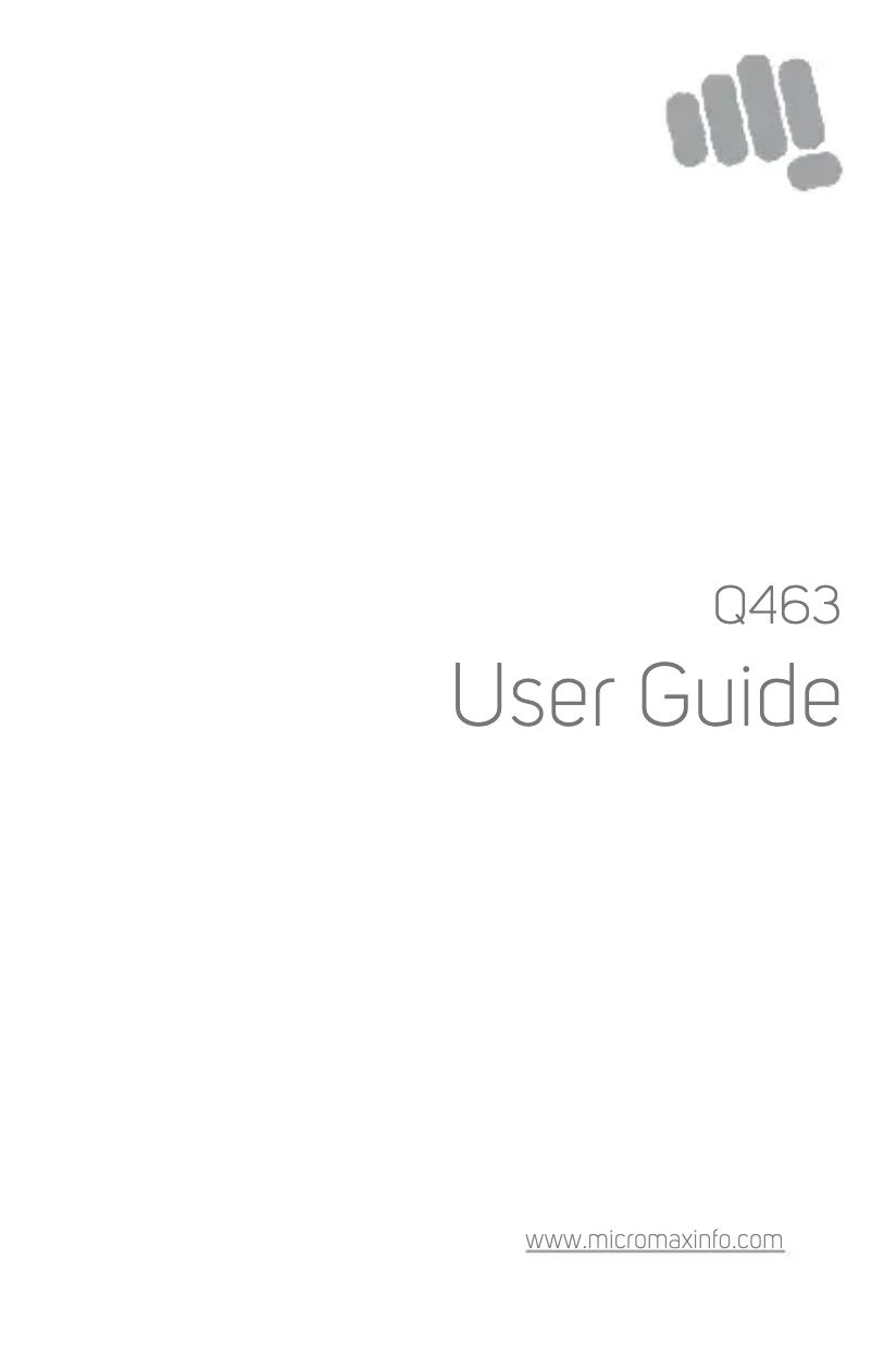Page 1 de la notice Manuel utilisateur Micromax Canvas 5 Lite Q463