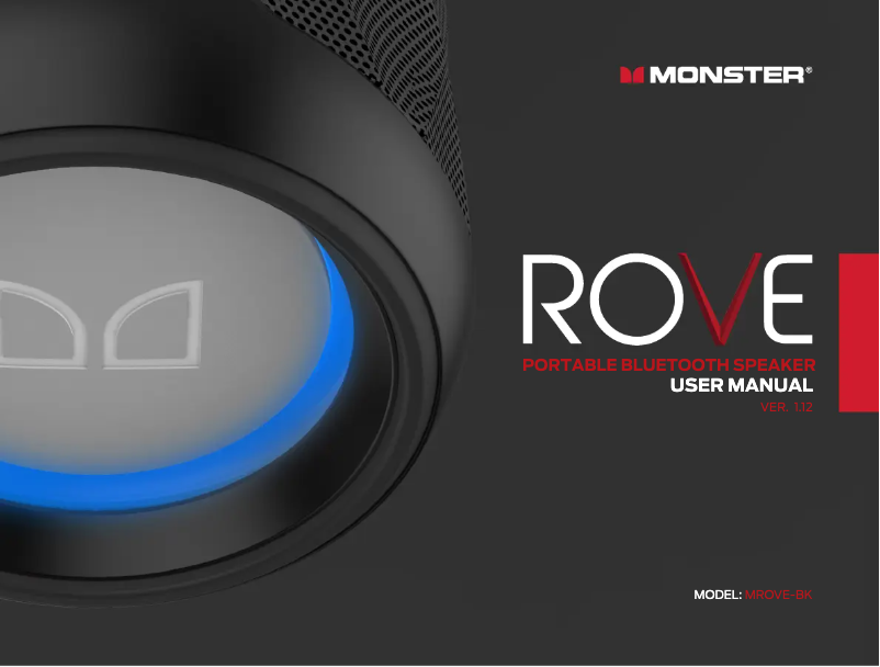 Page 1 de la notice Manuel utilisateur Monster Rove 2