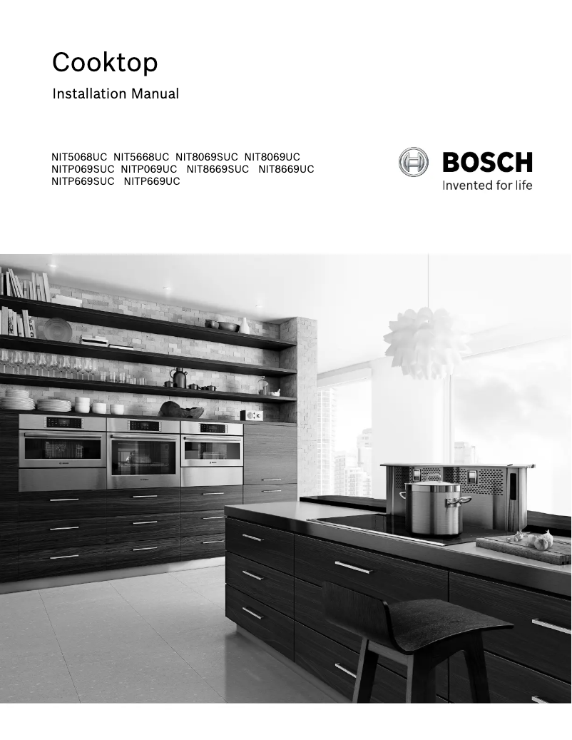 Page 1 of the manual Installation Guide Bosch NITP069SUC