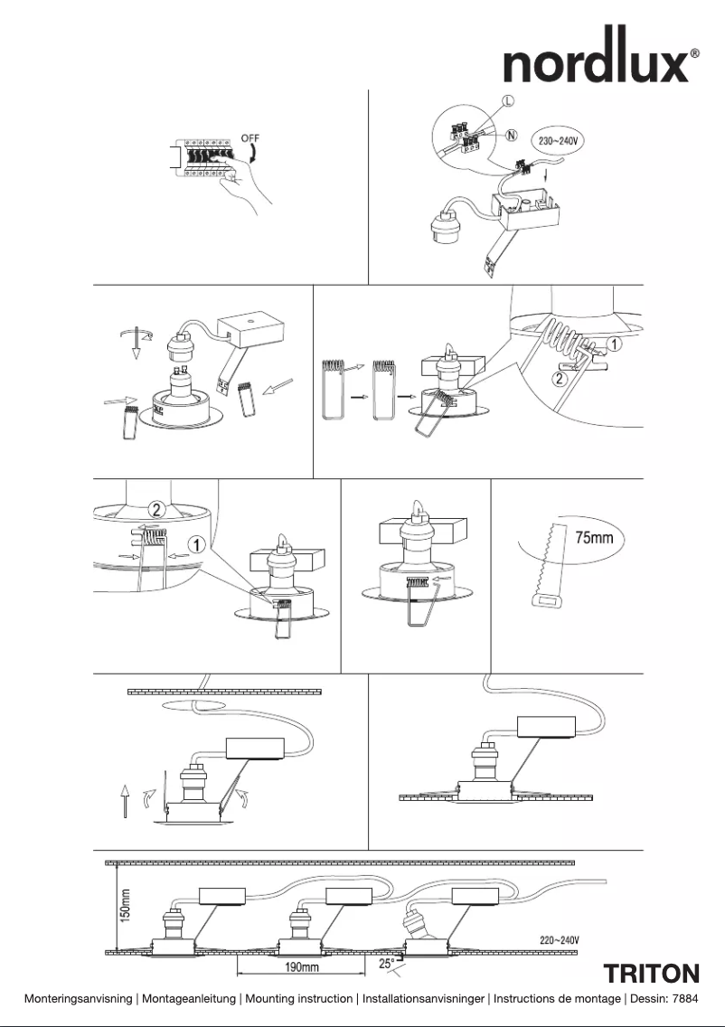 Page n°1 - Manuel utilisateur Nordlux Triton