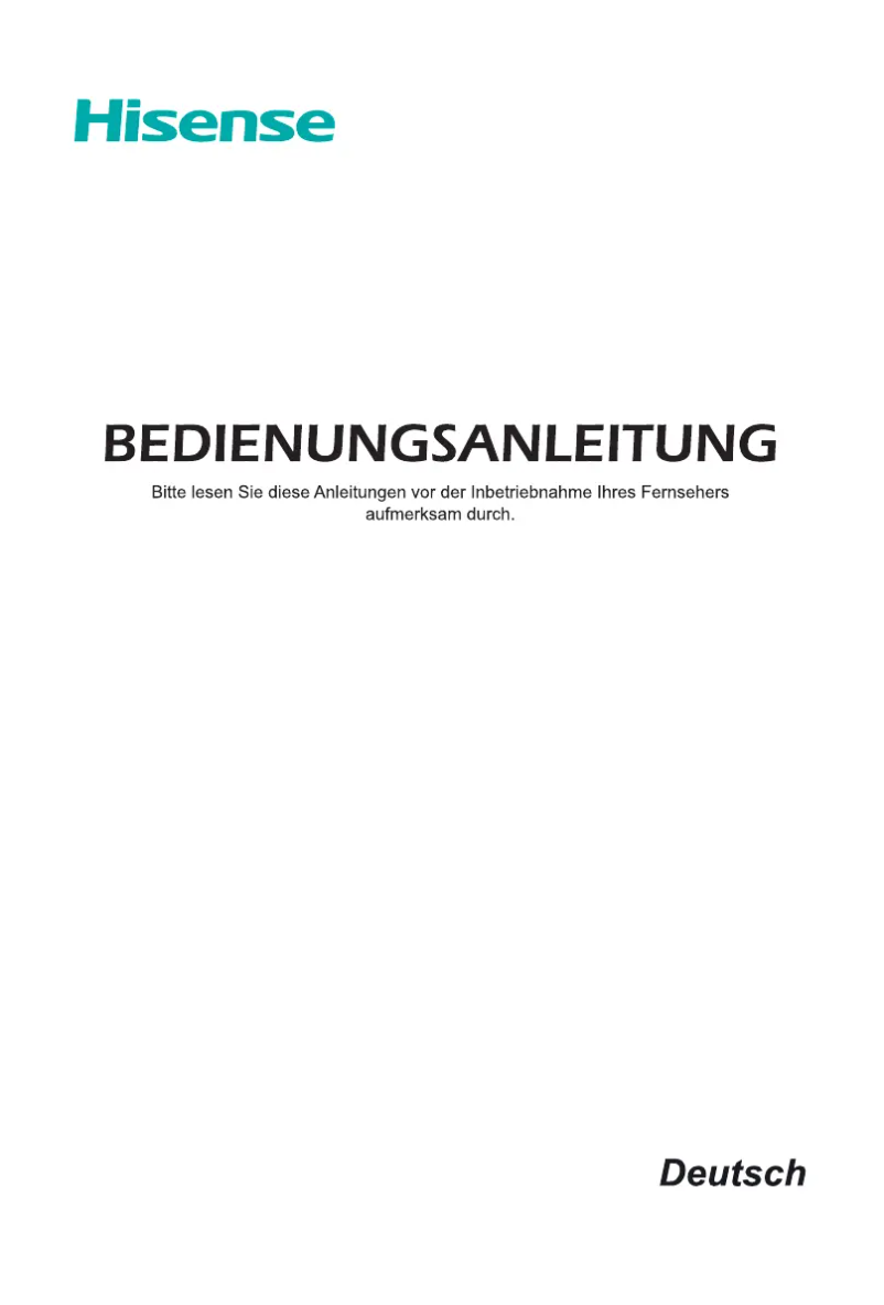 Page 1 de la notice Manuel utilisateur Hisense H50N5305