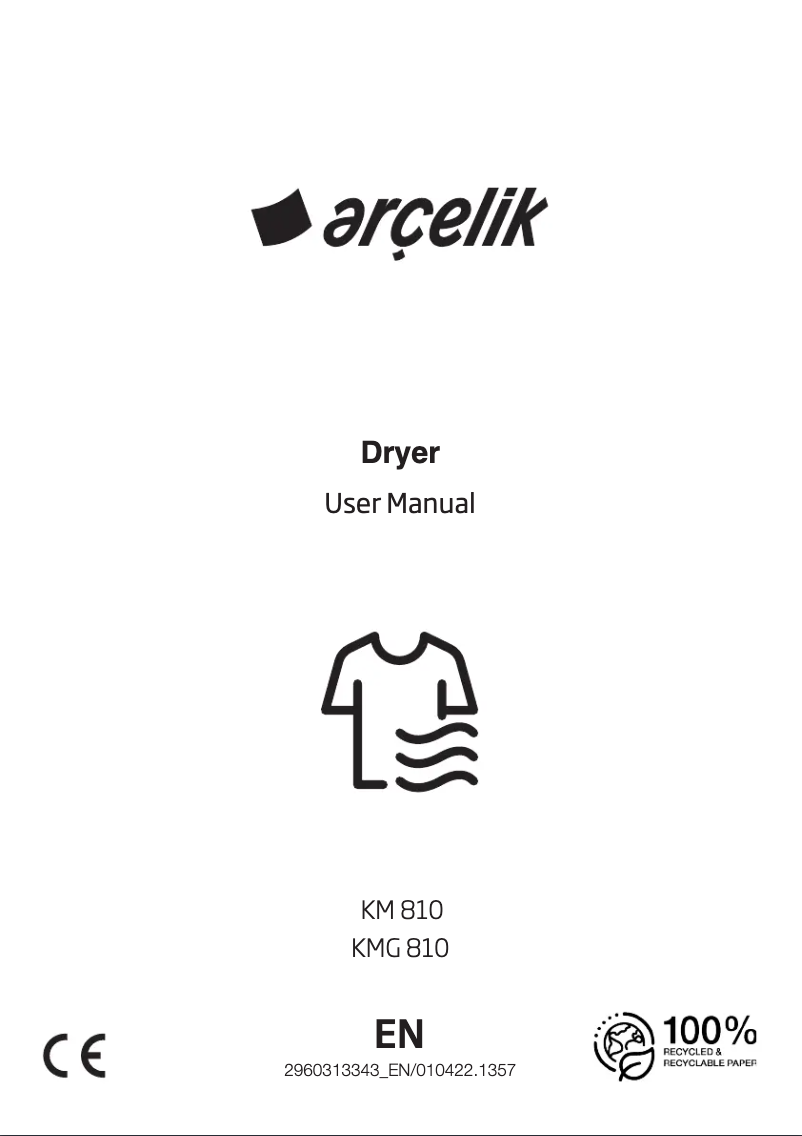 Page 1 de la notice Manuel utilisateur Arçelik 810 KMG