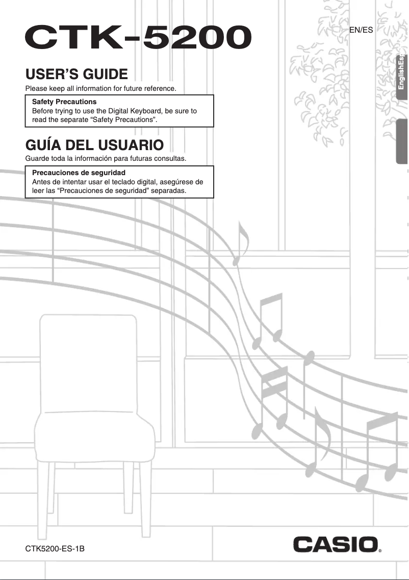 Página 1 del manual Manual de usuario Casio CTK-5200