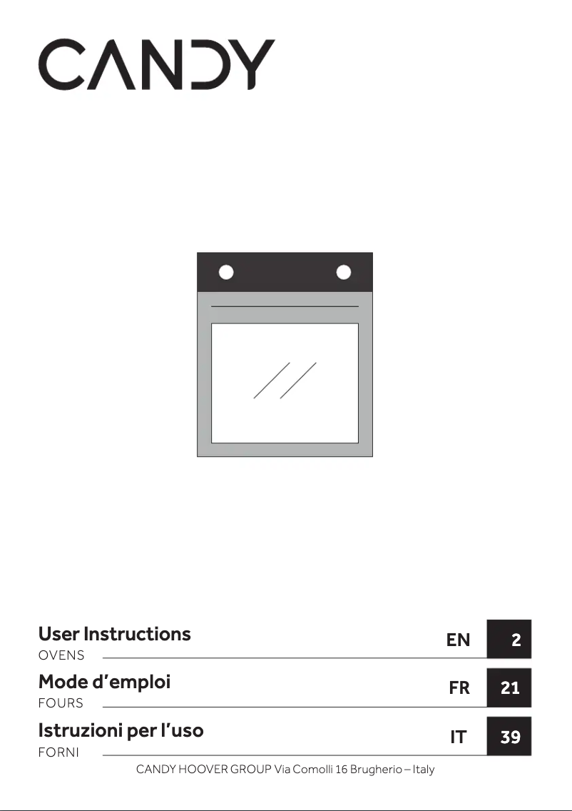 Page 1 de la notice Manuel utilisateur Candy FCM665VX
