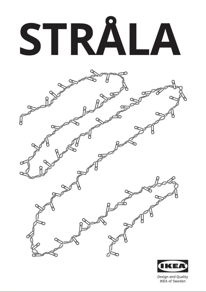 Image de la première page du manuel de l'appareil STRÅLA 705.824.91