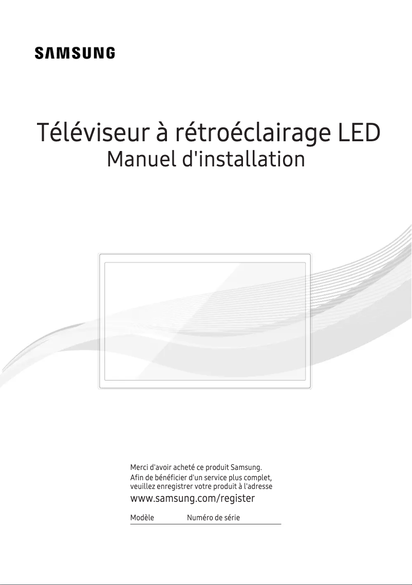 Page 1 de la notice Manuel utilisateur Samsung HG49EE89UAC