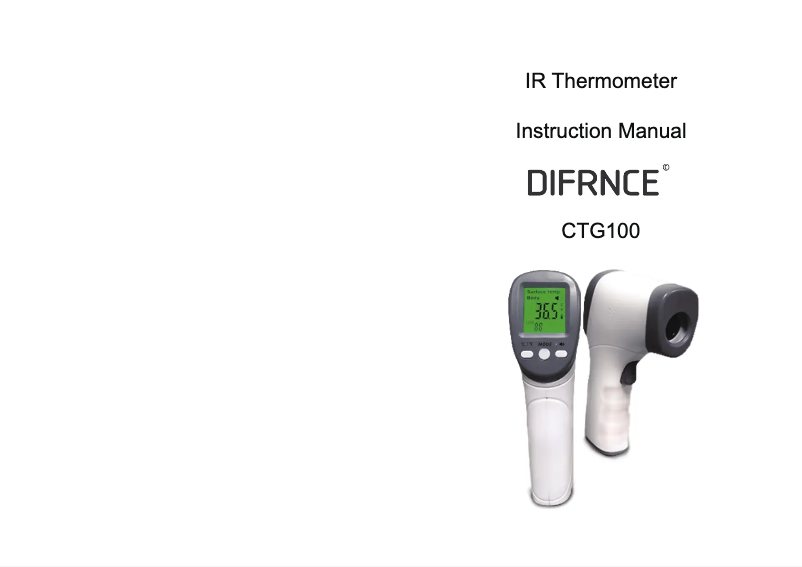 Page n°1 - Manuel utilisateur Denver DIFRNCE CTG-100