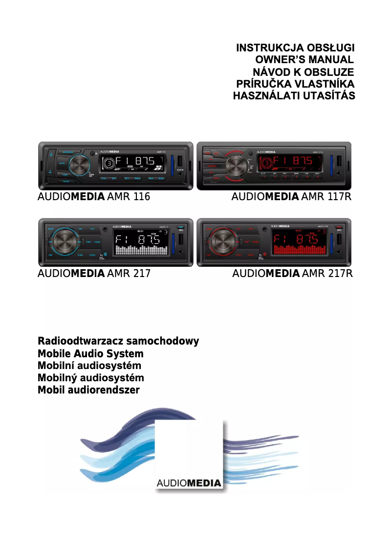 Page n°1 - Manuel utilisateur Audiomedia AMR 117R