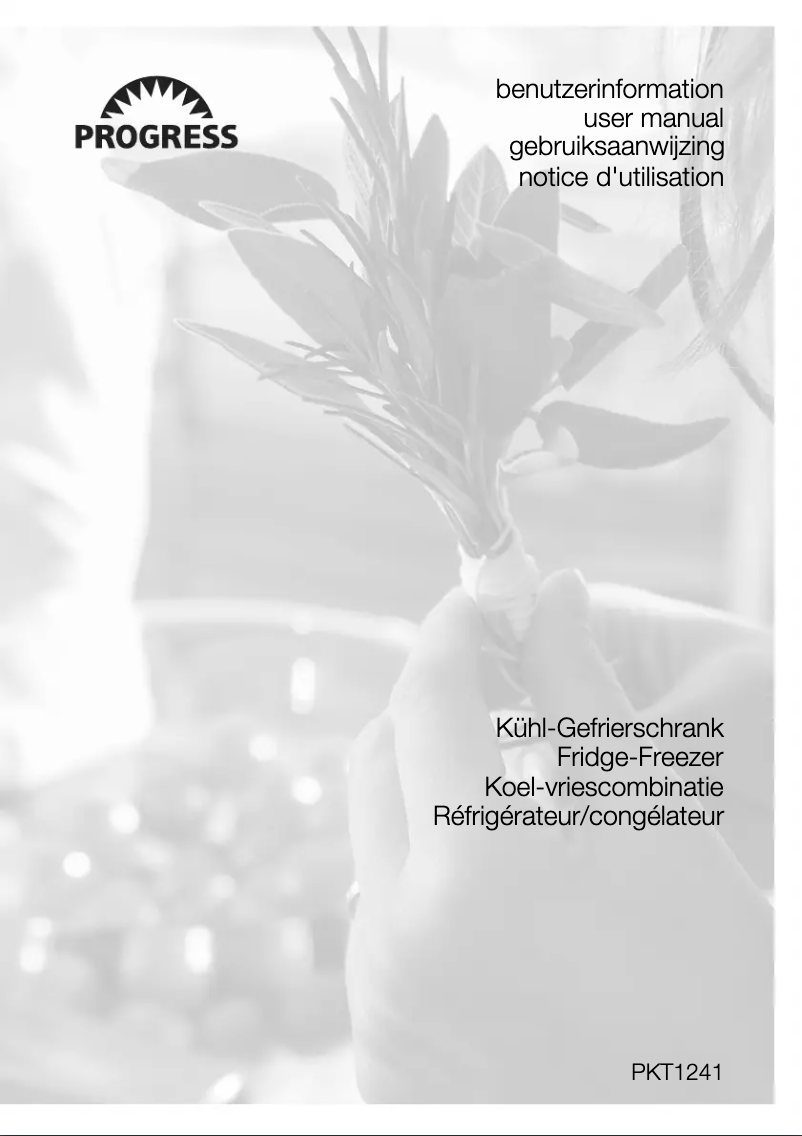 Page 1 de la notice Manuel utilisateur Progress PKT1241