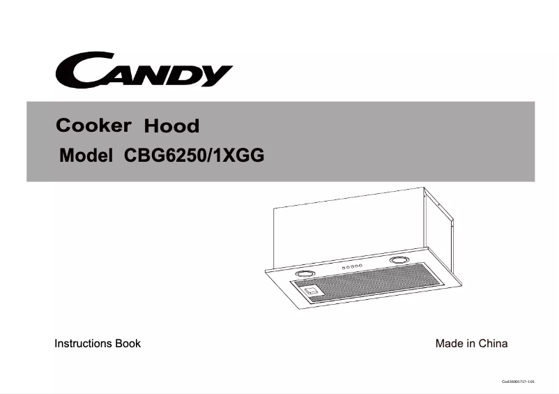 Page n°1 - Manuel utilisateur Candy CBG6250/1XGG