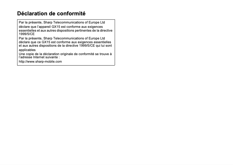 Image de la première page du manuel de l'appareil GX15