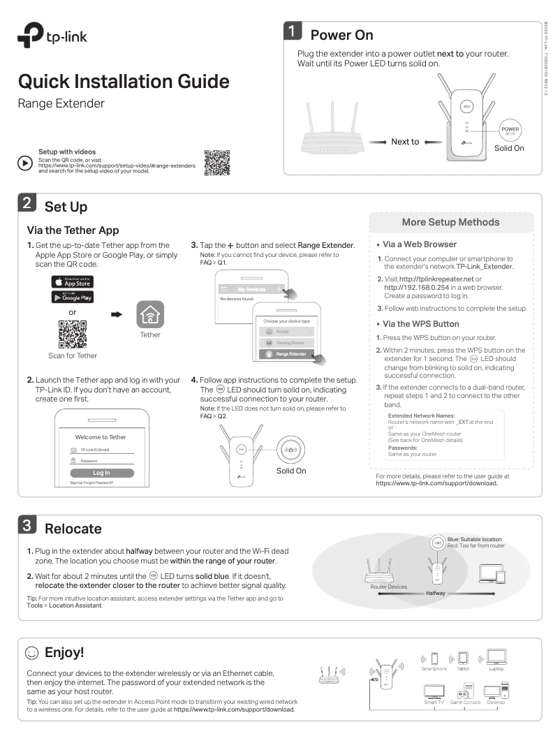 Page n°1 - Manuel utilisateur TP-Link RE655