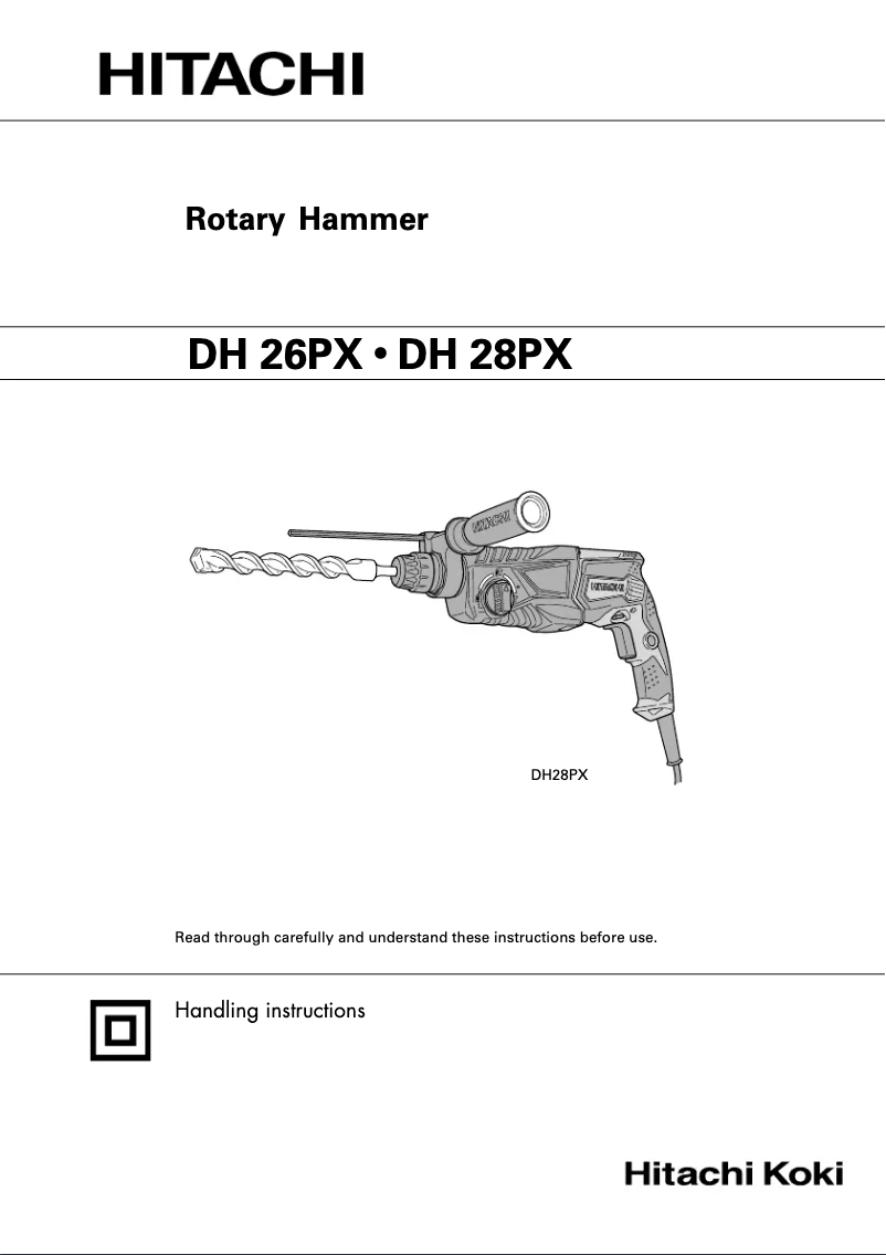 Page 1 de la notice Manuel utilisateur Hitachi DH 26PX
